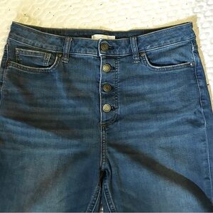 LC Lauren Conrad High Rise Button-Fly Blue Jeans